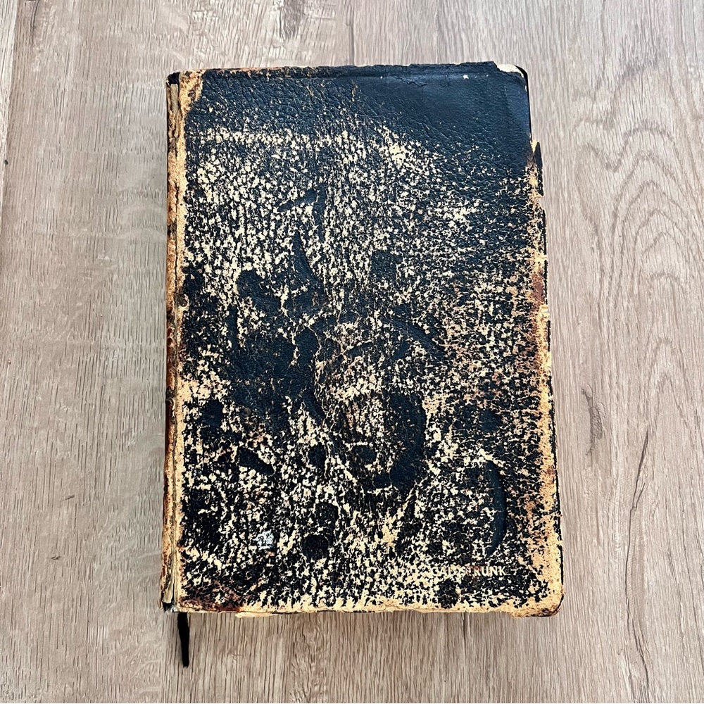 1900 Holy Bible Red Letter Edition King James Version Oxford University‎ Antique